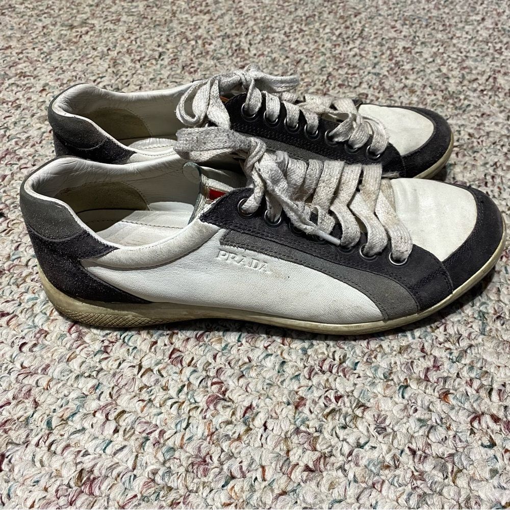 Prada Sport Leather Sneakers – Women’s 6.5 – Y2K Designer Color Block‎